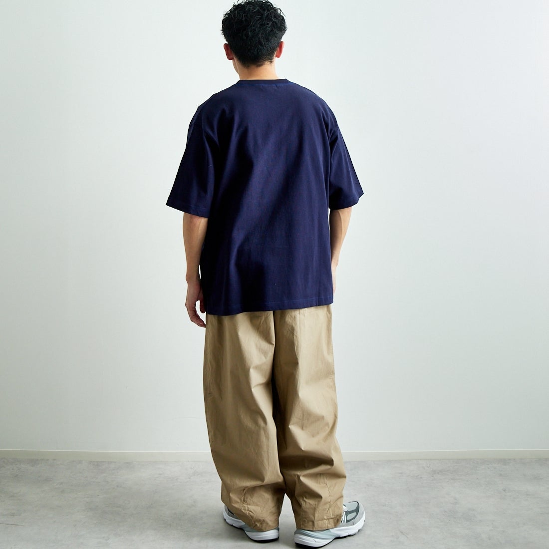 L.L.BEAN [エルエルビーン] Union ショートスリーブTシャツ [5275-0038] 67 NAVY &&モデル身長：168cm 着用サイズ：M&&