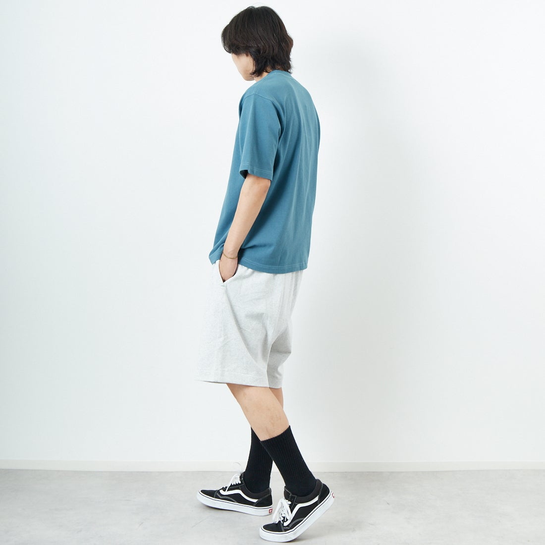 L.L.BEAN [エルエルビーン] Union ショートスリーブTシャツ [5275-0038] 46 OCEAN &&モデル身長：179cm 着用サイズ：M&&