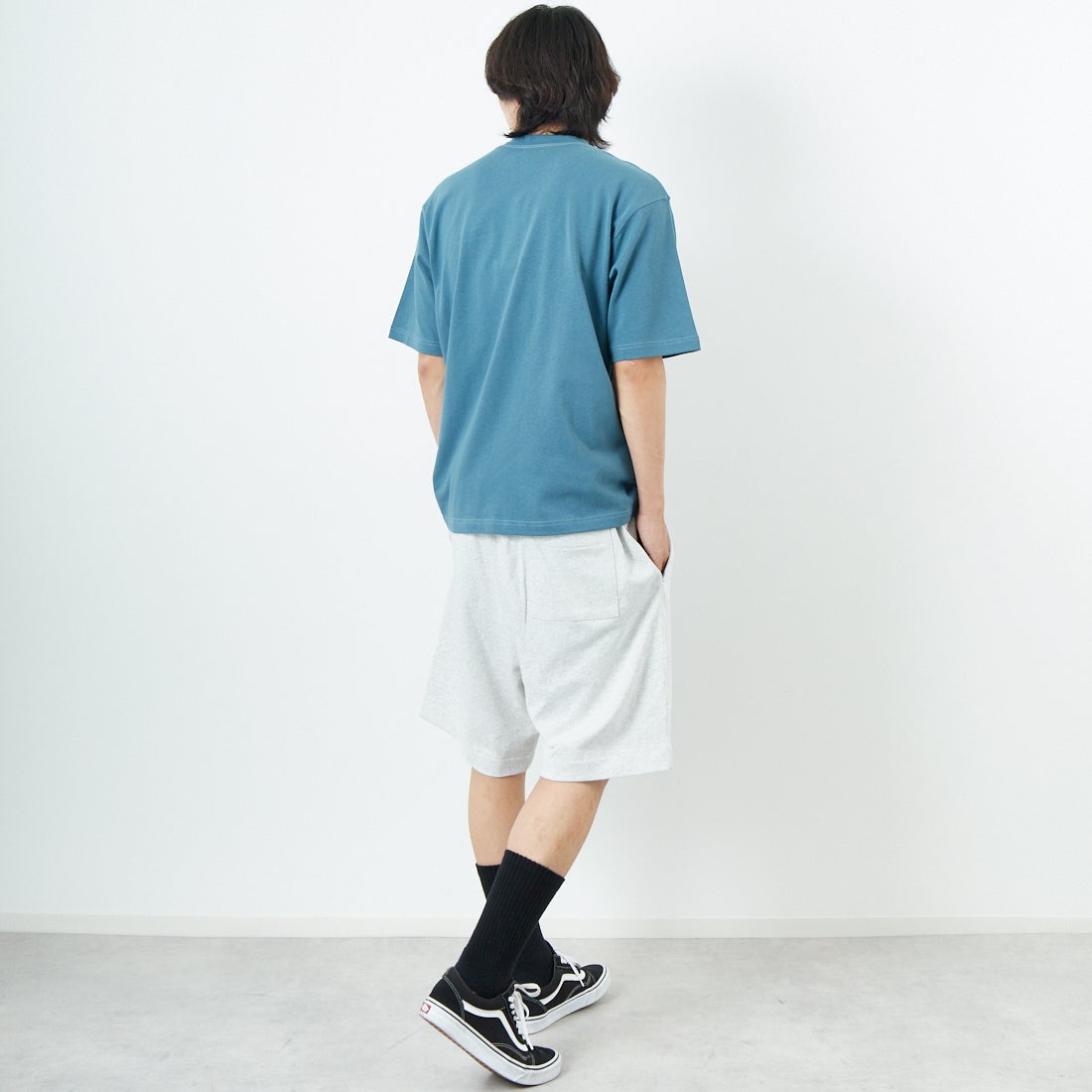 L.L.BEAN [エルエルビーン] Union ショートスリーブTシャツ [5275-0038] 46 OCEAN &&モデル身長：179cm 着用サイズ：M&&