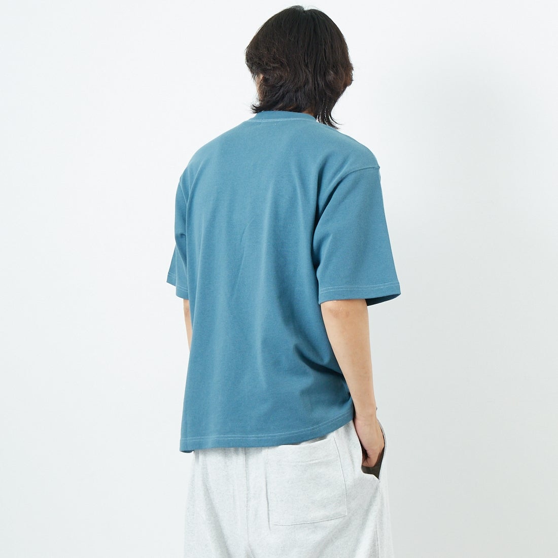 L.L.BEAN [エルエルビーン] Union ショートスリーブTシャツ [5275-0038] 46 OCEAN &&モデル身長：179cm 着用サイズ：M&&
