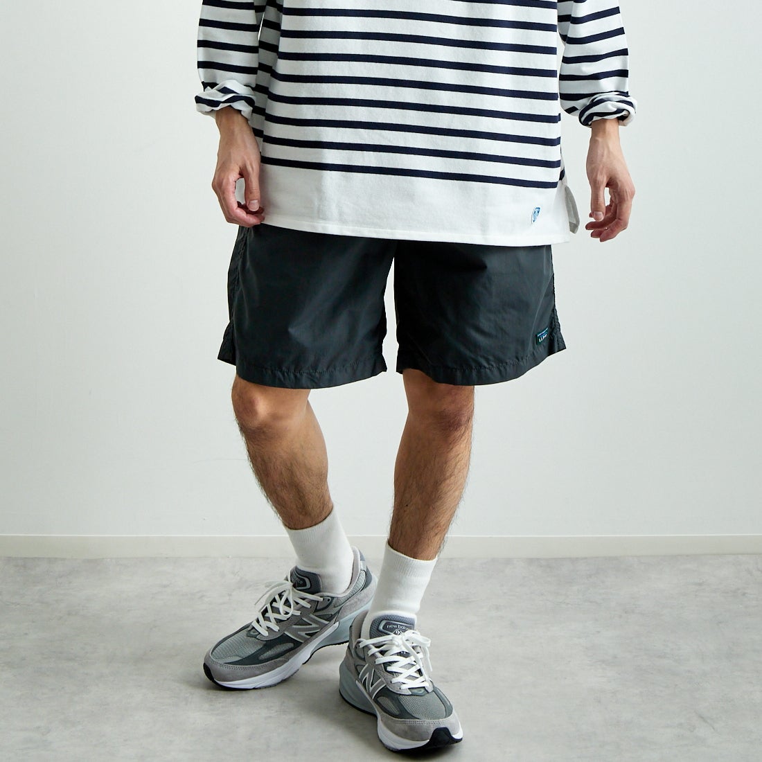 L.L.BEAN [エルエルビーン] MILO プルオンショーツ [5275-0035] 48 DK.CHAR &&モデル身長：168cm 着用サイズ：L&&