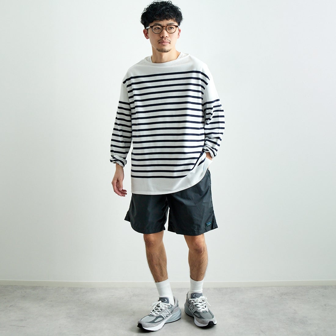 L.L.BEAN [エルエルビーン] MILO プルオンショーツ [5275-0035] 48 DK.CHAR &&モデル身長：168cm 着用サイズ：L&&