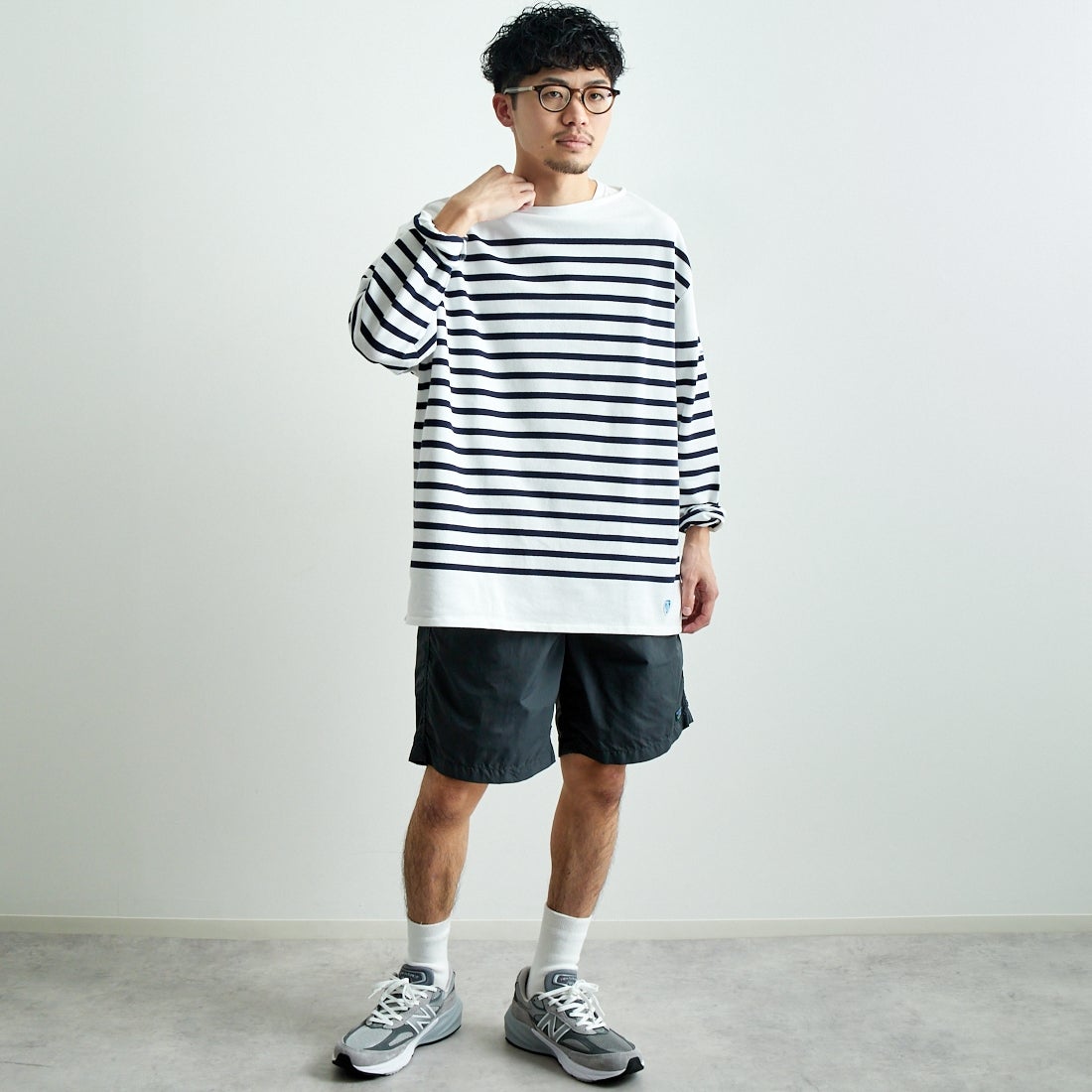 L.L.BEAN [エルエルビーン] MILO プルオンショーツ [5275-0035] 48 DK.CHAR &&モデル身長：168cm 着用サイズ：L&&