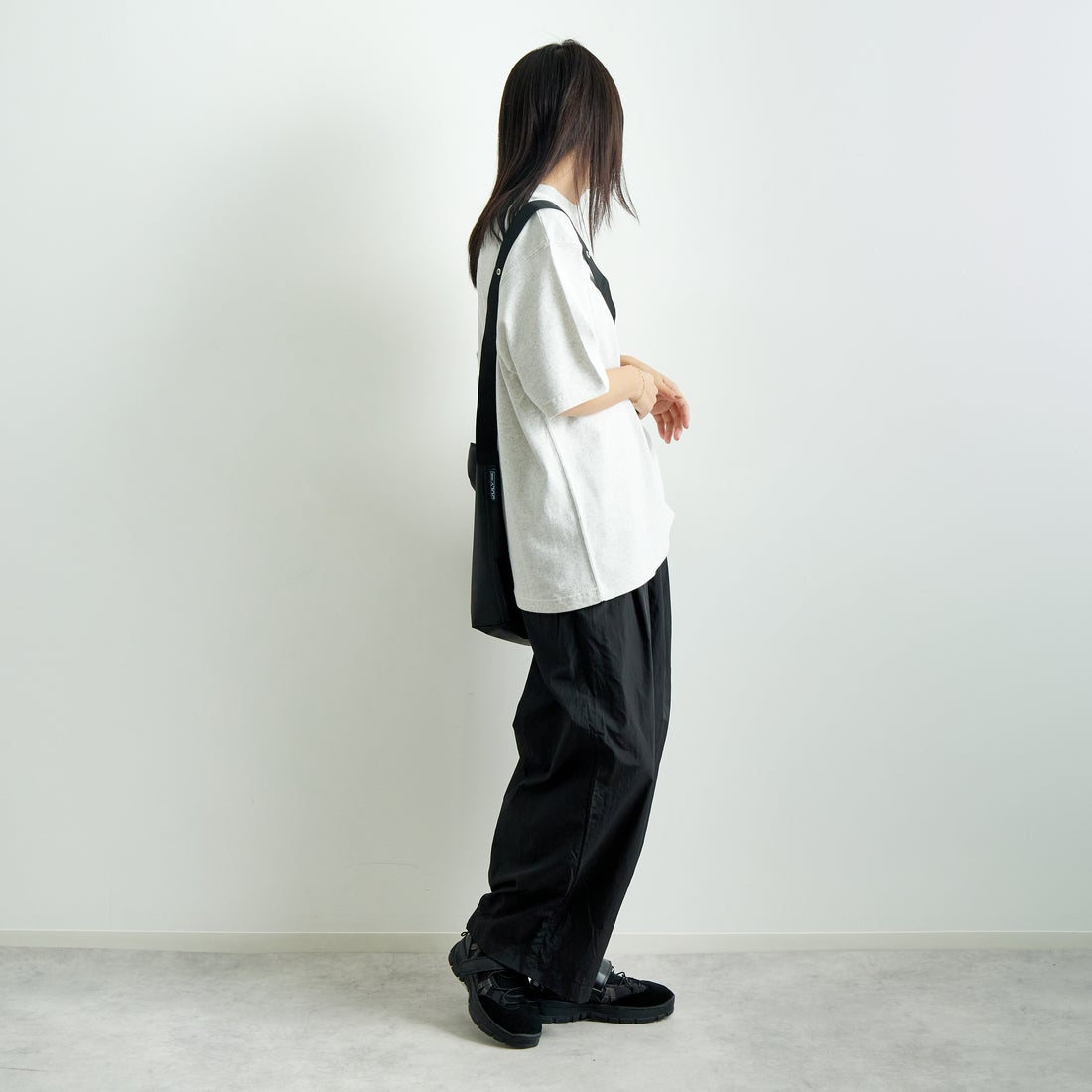 L.L.BEAN [エルエルビーン] Union ショートスリーブTシャツ [5275-0038] 19 BIRCH &&モデル身長：167cm 着用サイズ：S&&