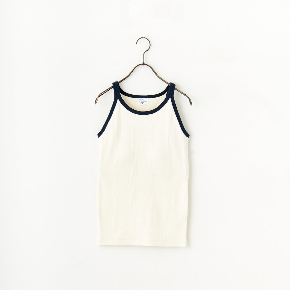 Robert P.Miller [ロバートピーミラー] 別注 配色 アメリカンスリーブパネルリブタンクトップ [RM251-2143IN-JF] IVORY