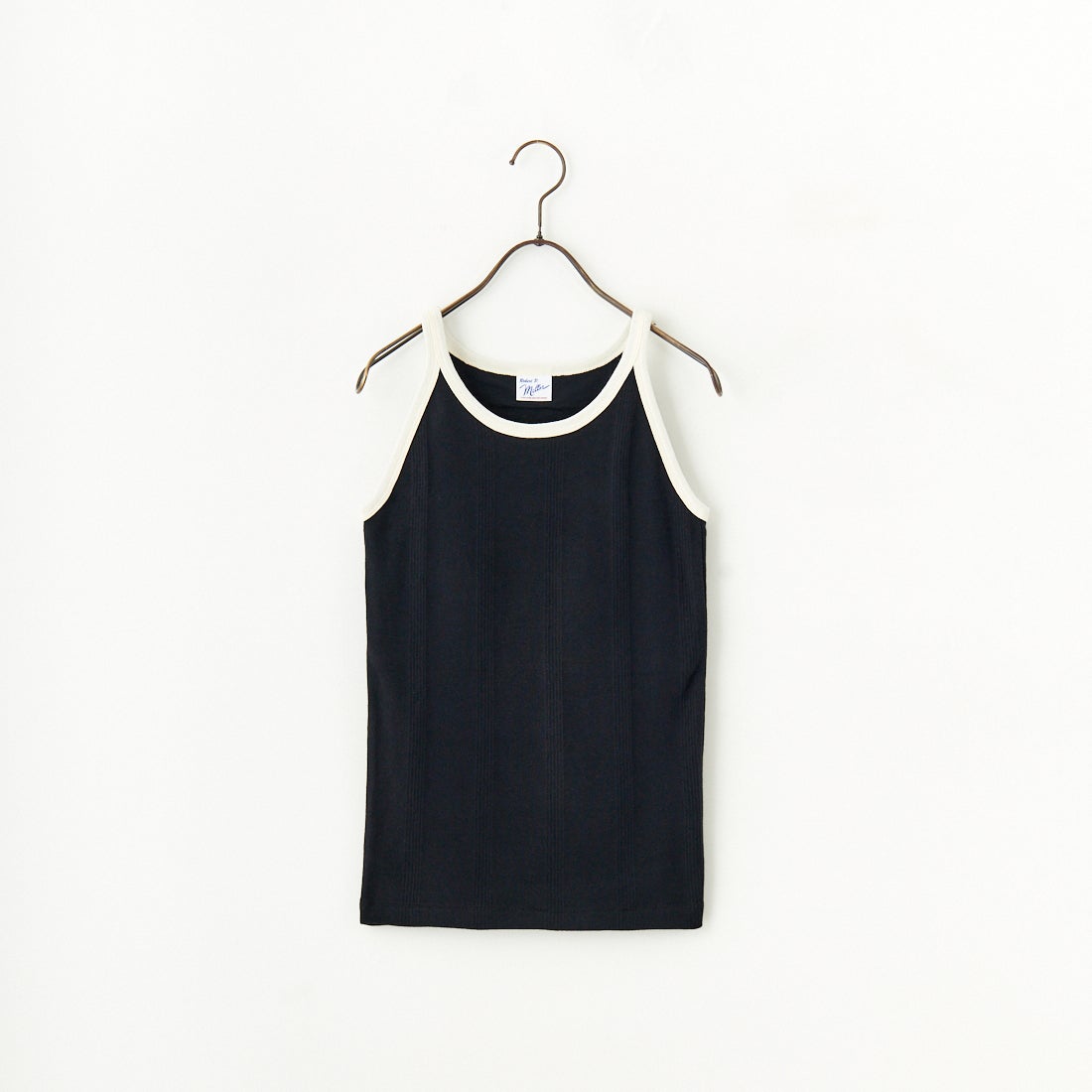 Robert P.Miller [ロバートピーミラー] 別注 配色 アメリカンスリーブパネルリブタンクトップ [RM251-2143IN-JF] BLACK