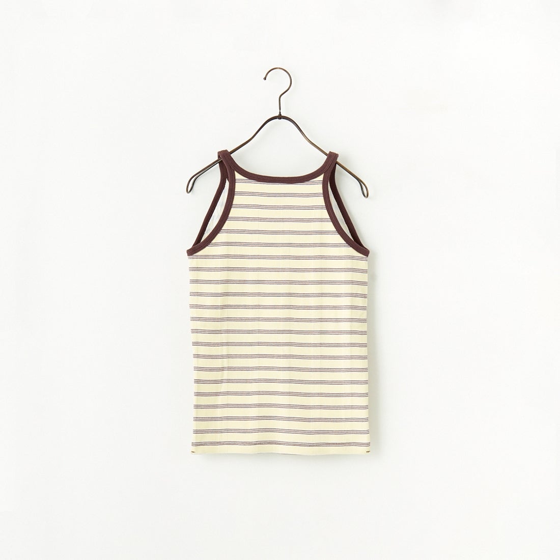Robert P.Miller [ロバートピーミラー] 別注 配色 アメリカンスリーブパネルリブタンクトップ [RM251-2143IN-JF] BANANA