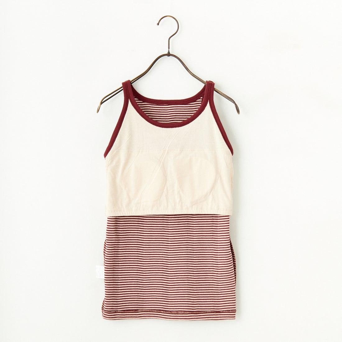 Robert P.Miller [ロバートピーミラー] 別注 配色 アメリカンスリーブパネルリブタンクトップ [RM251-2143IN-JF] CLAY