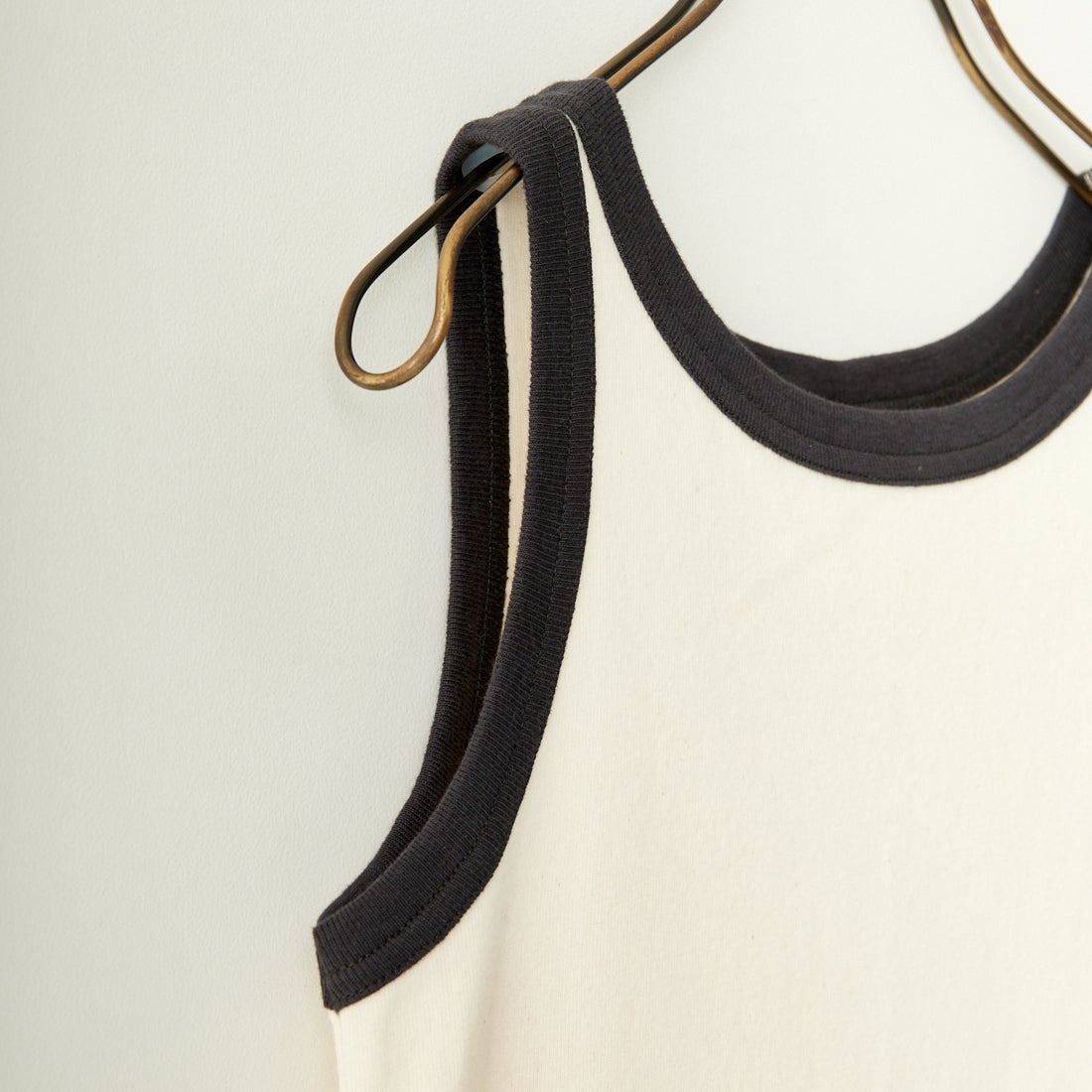 Noir Fabrik [ヌワールファブリック] コットンフライス アメリカンスリーブタンクトップ [IN-01-25SS] ﾅﾁｭﾗﾙ/ｽﾐｸﾛ