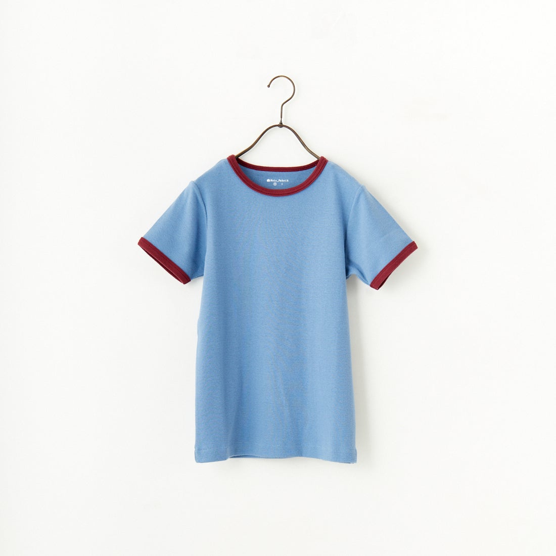 Noir Fabrik [ヌワールファブリック] コットンフライス クルーネックリンガーTシャツ [IN-02-25SS] ｻｯｸｽ/ﾎﾞﾙﾄﾞ