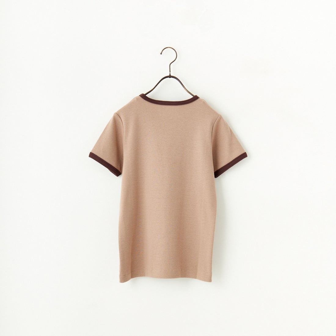 Noir Fabrik [ヌワールファブリック] コットンフライス クルーネックリンガーTシャツ [IN-02-25SS] ﾍﾞｰｼﾞｭ/ﾌﾞﾗ