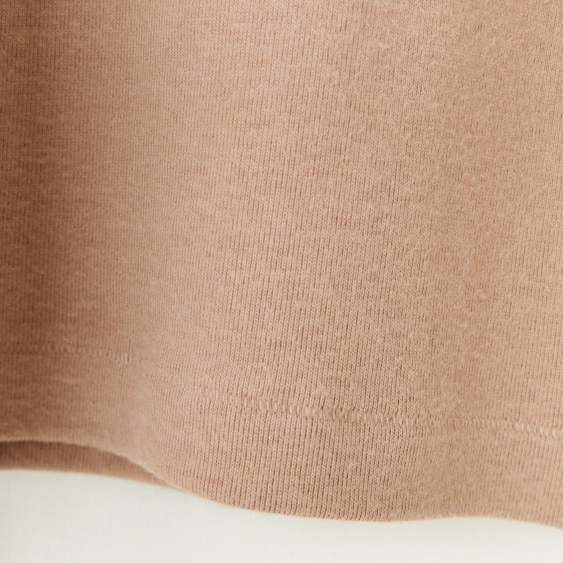 Noir Fabrik [ヌワールファブリック] コットンフライス クルーネックリンガーTシャツ [IN-02-25SS] ﾍﾞｰｼﾞｭ/ﾌﾞﾗ