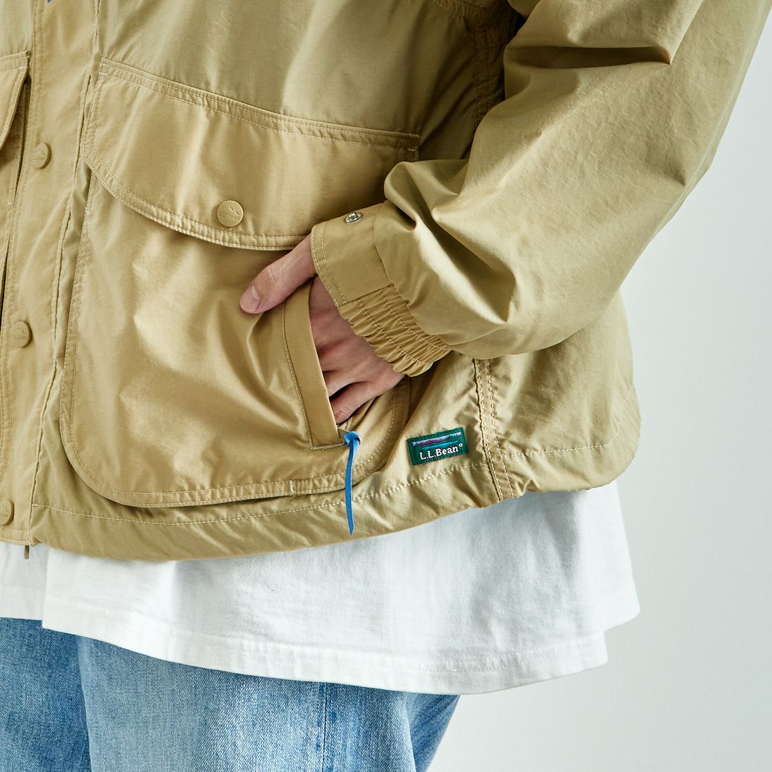 L.L.BEAN [エルエルビーン] Bean's ウィンディリッジジャケット [5175-9041] 14 TAN &&モデル身長：168cm 着用サイズ：M&&