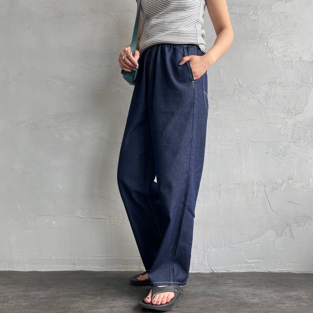 BLUE OW&&モデル身長：159 cm 着用サイズ：S&&