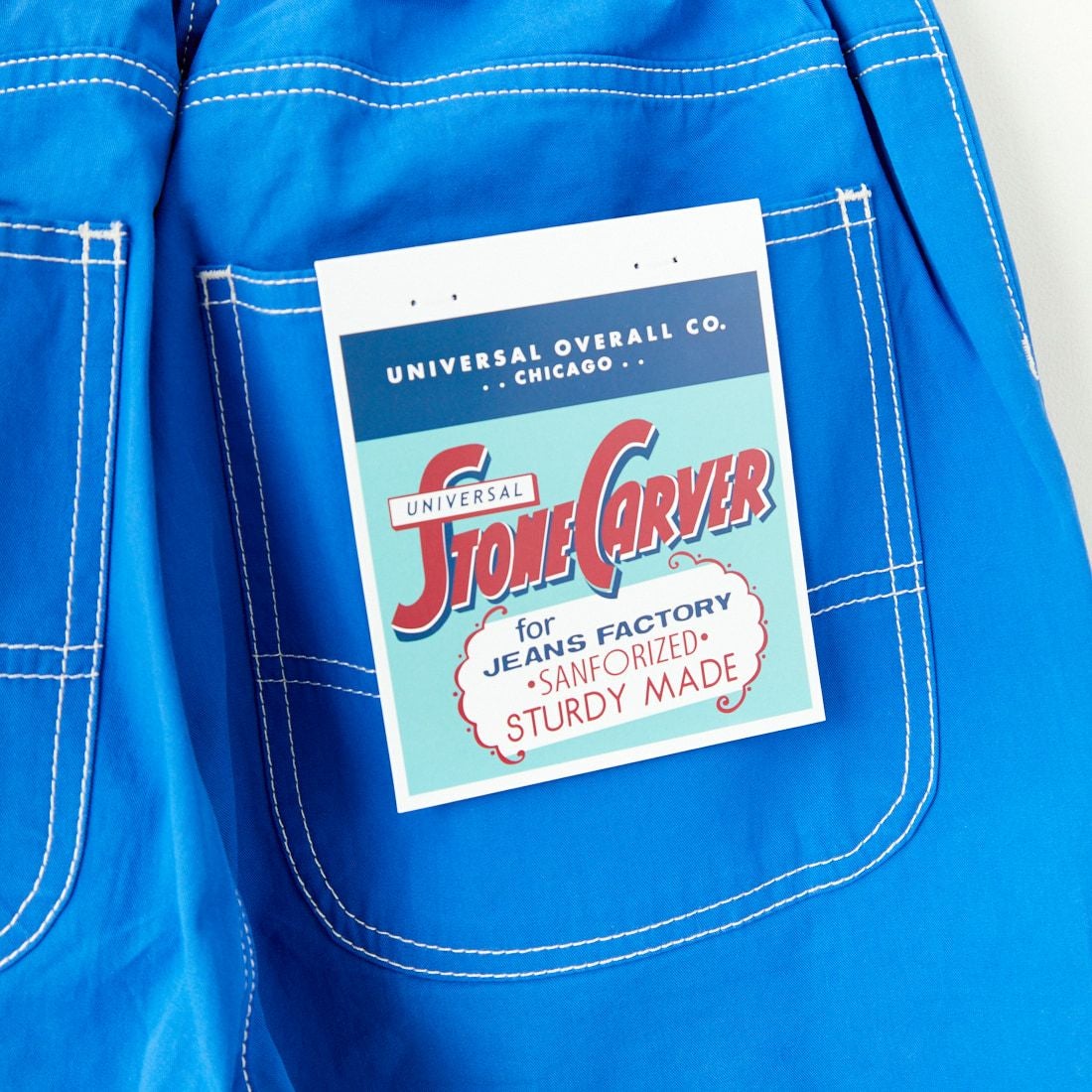 UNIVERSAL OVERALL [ユニバーサルオーバーオール] 別注 バックポケットイージーパンツ [U2512600IN-JF] BLUE