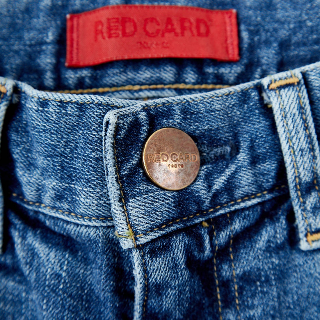 RED CARD TOKYO [レッドカード トーキョー] ピースフレアデニム [12W10401SMD] A-STN MID