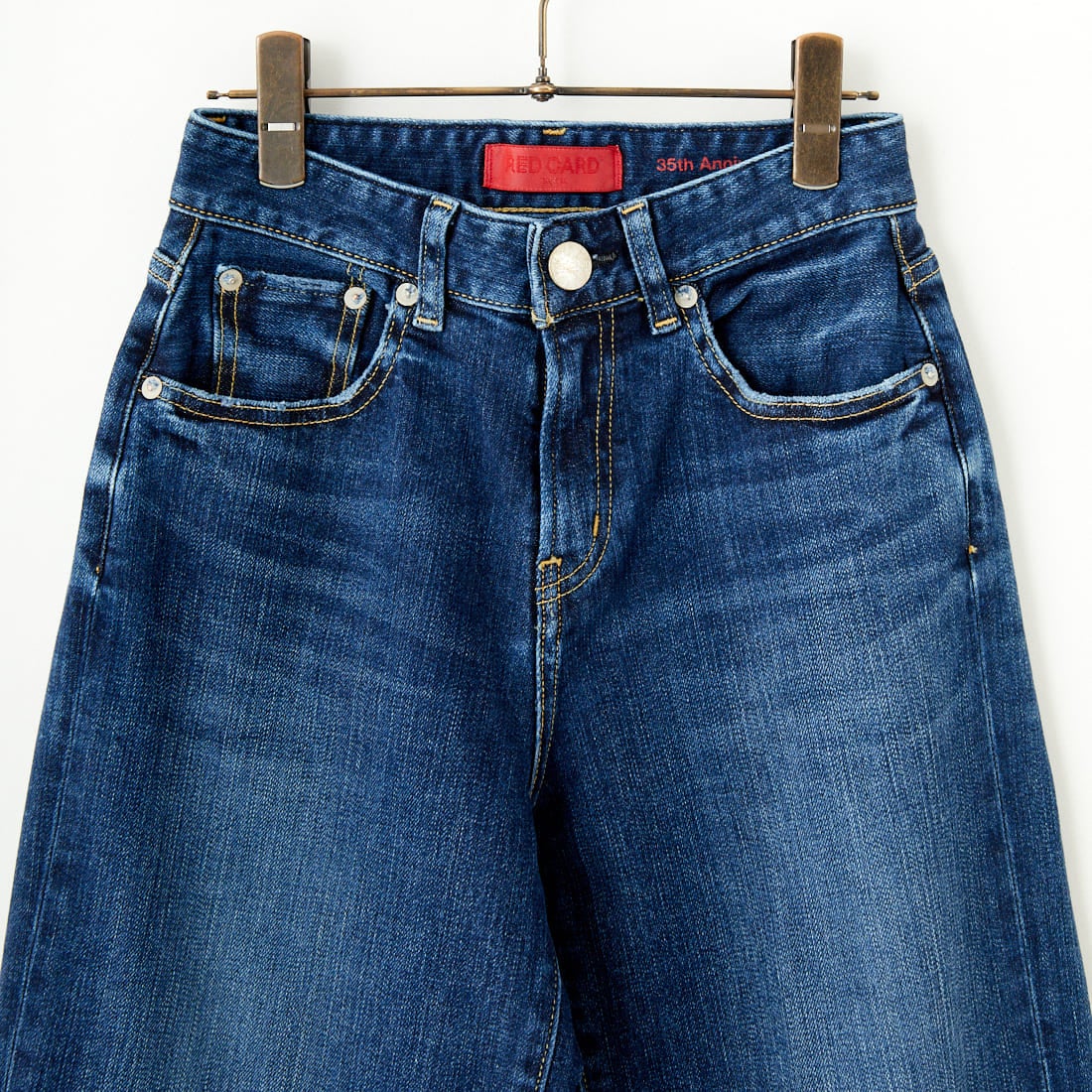 RED CARD TOKYO [レッドカード トーキョー] 35th Anniversary ワイドデニムパンツ [26W10101SDK] A-STN DARK