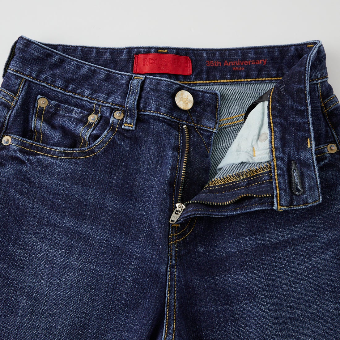 RED CARD TOKYO [レッドカード トーキョー] 35th Anniversary ワイドデニムパンツ [26W10101SDK] A-STN DARK