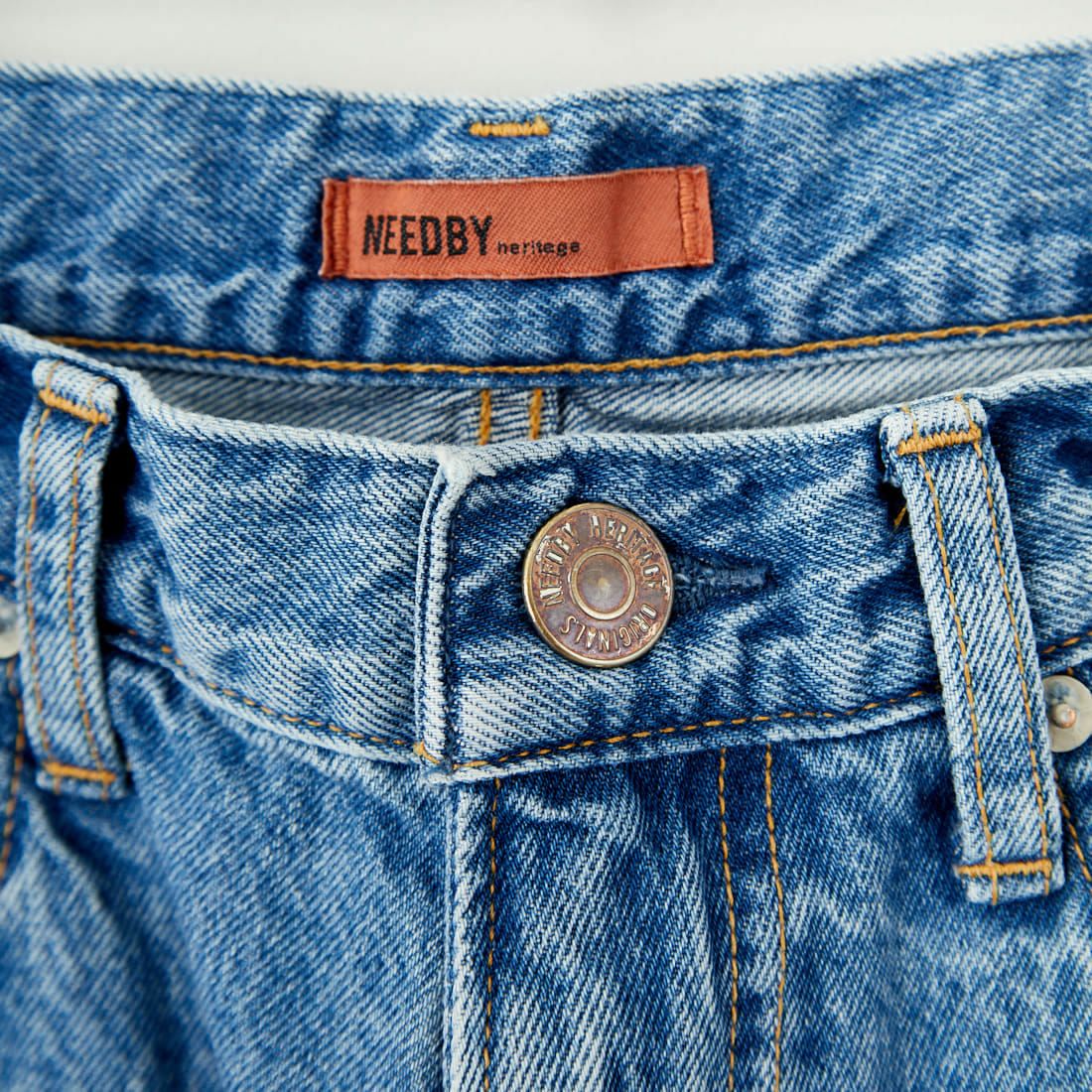 NEEDBY heritage [ニードバイヘリテージ] KOH ワイドテーパードデニム [N1CW01237SMB] S-MD BLUE