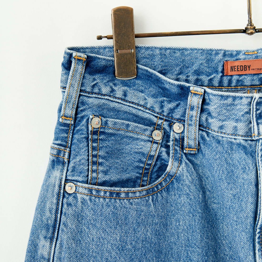 NEEDBY heritage [ニードバイヘリテージ] KOH ワイドテーパードデニム [N1CW01237SMB] S-MD BLUE