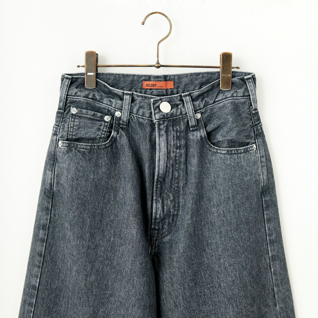 NEEDBY heritage [ニードバイヘリテージ] KOH ワイドテーパードデニム [B1CW01237SDG] S-DK GRAY