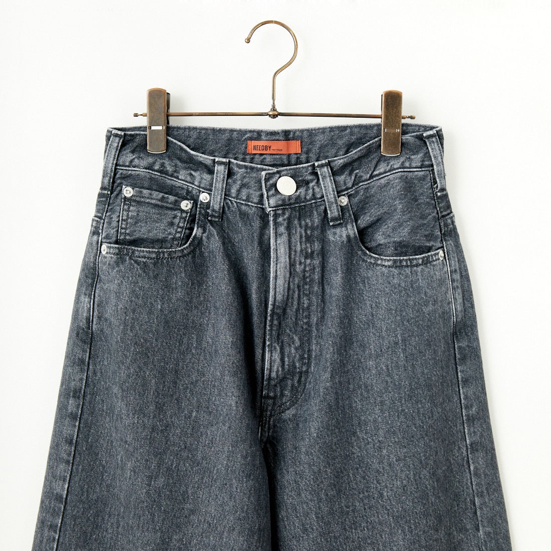 NEEDBY heritage [ニードバイヘリテージ] KOH ワイドテーパードデニム [B1CW01237SDG] S-DK GRAY
