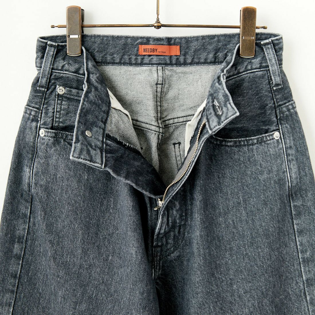 NEEDBY heritage [ニードバイヘリテージ] KOH ワイドテーパードデニム [B1CW01237SDG] S-DK GRAY