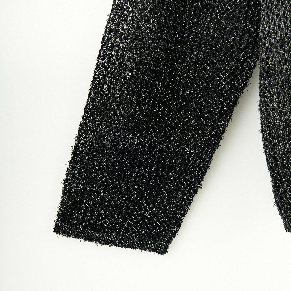 CHIGNON [シニヨン] モケモケ透かし編みルーズプルオーバー [9446-549DP] BLACK