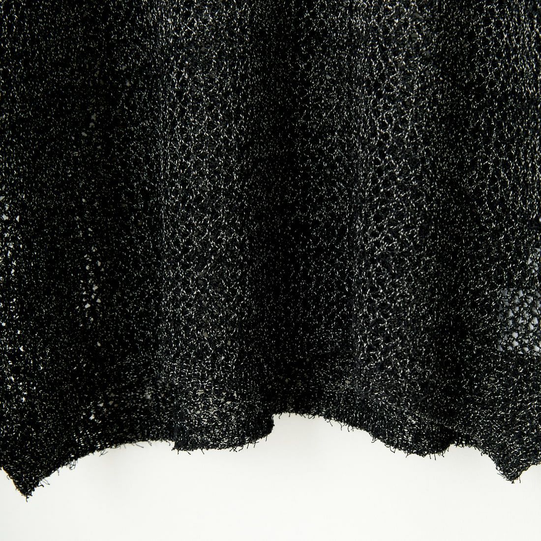 CHIGNON [シニヨン] モケモケ透かし編みルーズプルオーバー [9446-549DP] BLACK