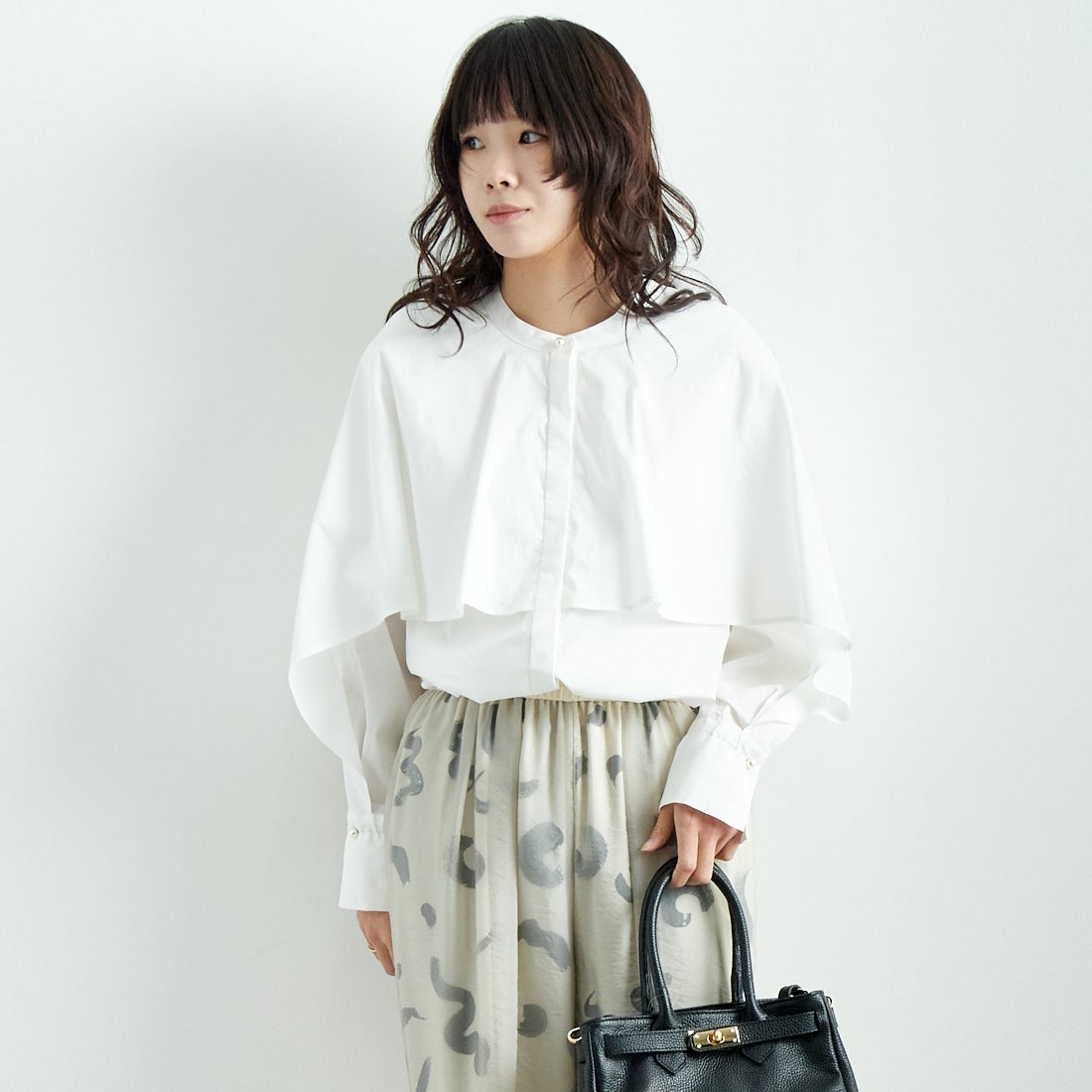 CHIGNON [シニヨン] ラッフルシャツブラウス [1646-487KK]｜ジーンズ