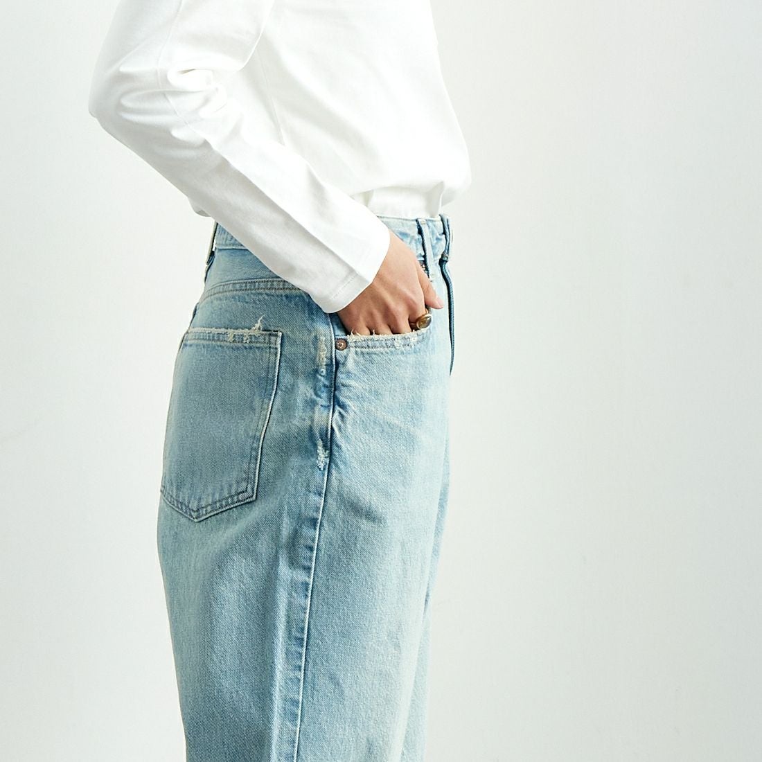 RED CARD TOKYO [レッドカード トーキョー] Dakota ルーズストレートデニム [72W43201TLS] S-TANNED L