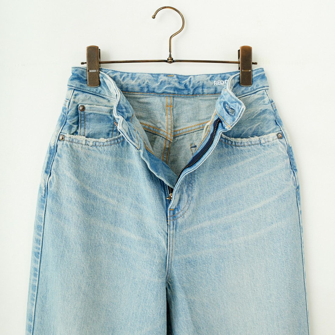 RED CARD TOKYO [レッドカード トーキョー] Dakota ルーズストレートデニム [72W43201TLS] S-TANNED L