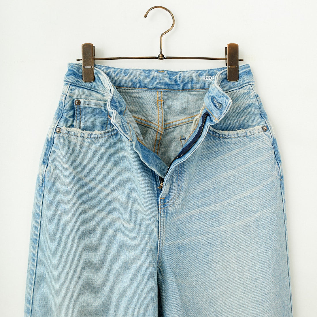 RED CARD TOKYO [レッドカード トーキョー] Dakota ルーズストレートデニム [72W43201TLS] S-TANNED L