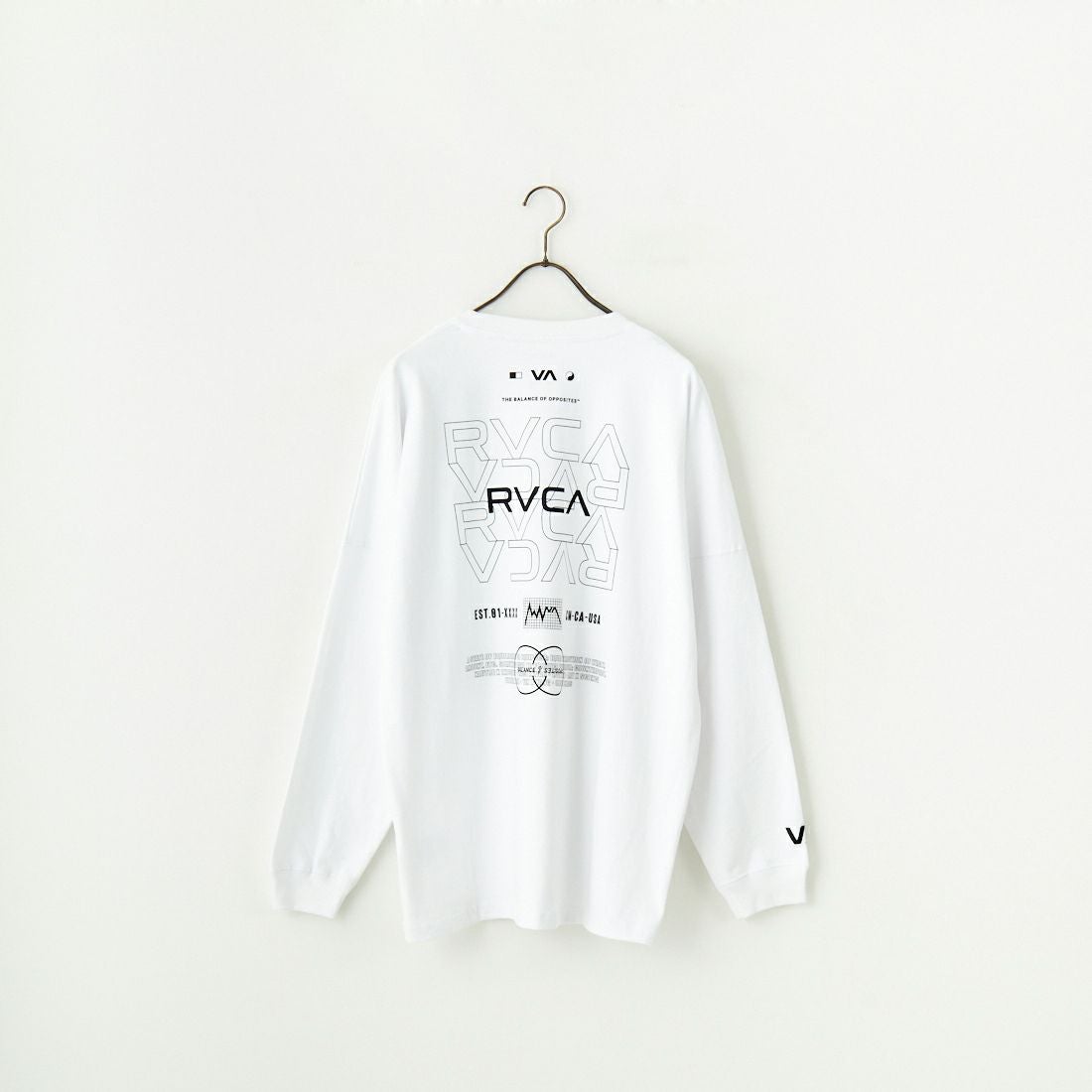 RVCA [ルーカ] RADIATE ロングスリーブTシャツ [BF041-151] WHT