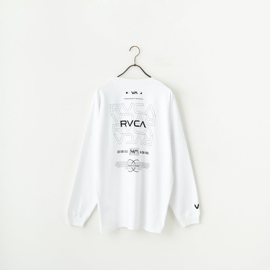 RVCA [ルーカ] RADIATE ロングスリーブTシャツ [BF041-151] WHT