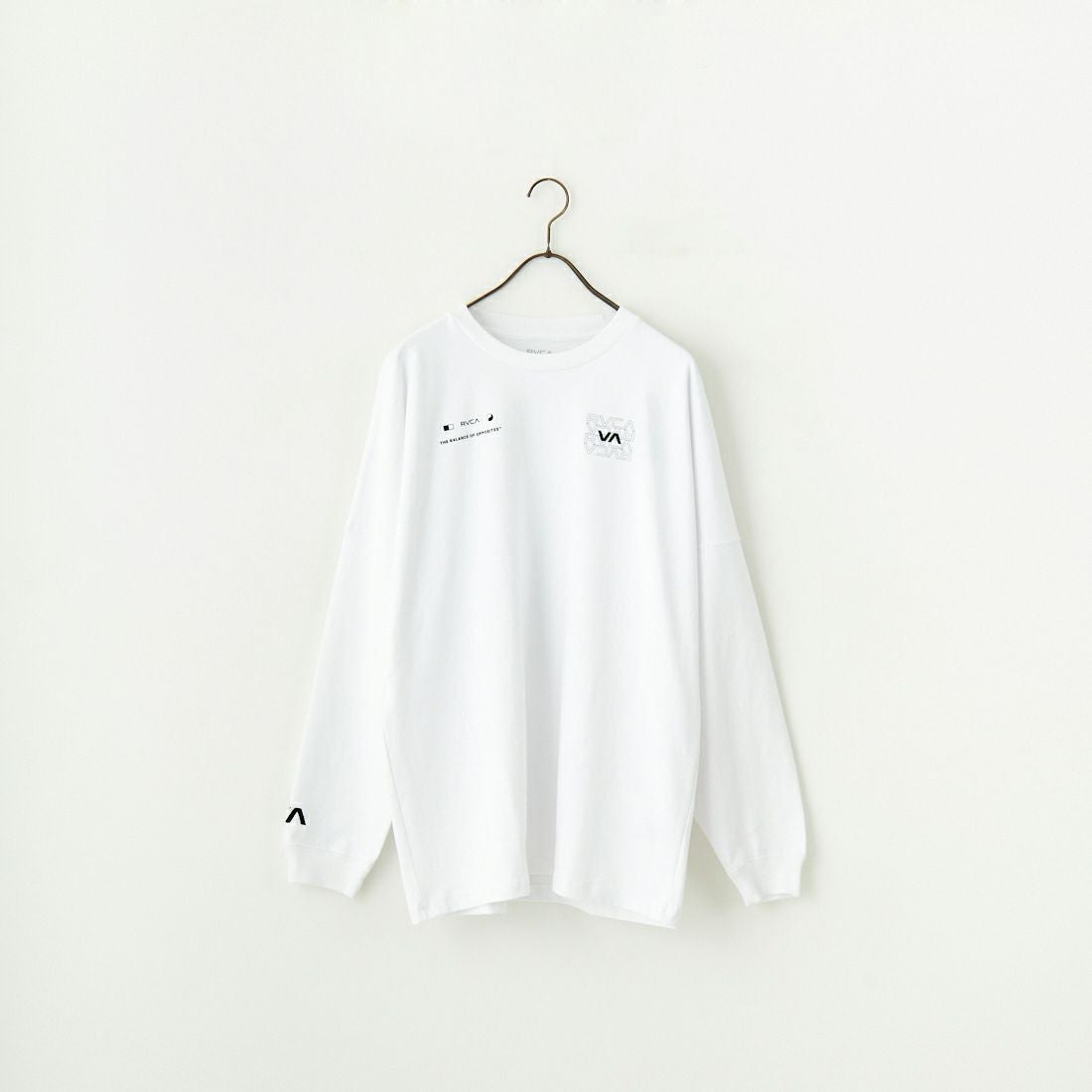 RVCA [ルーカ] RADIATE ロングスリーブTシャツ [BF041-151] WHT