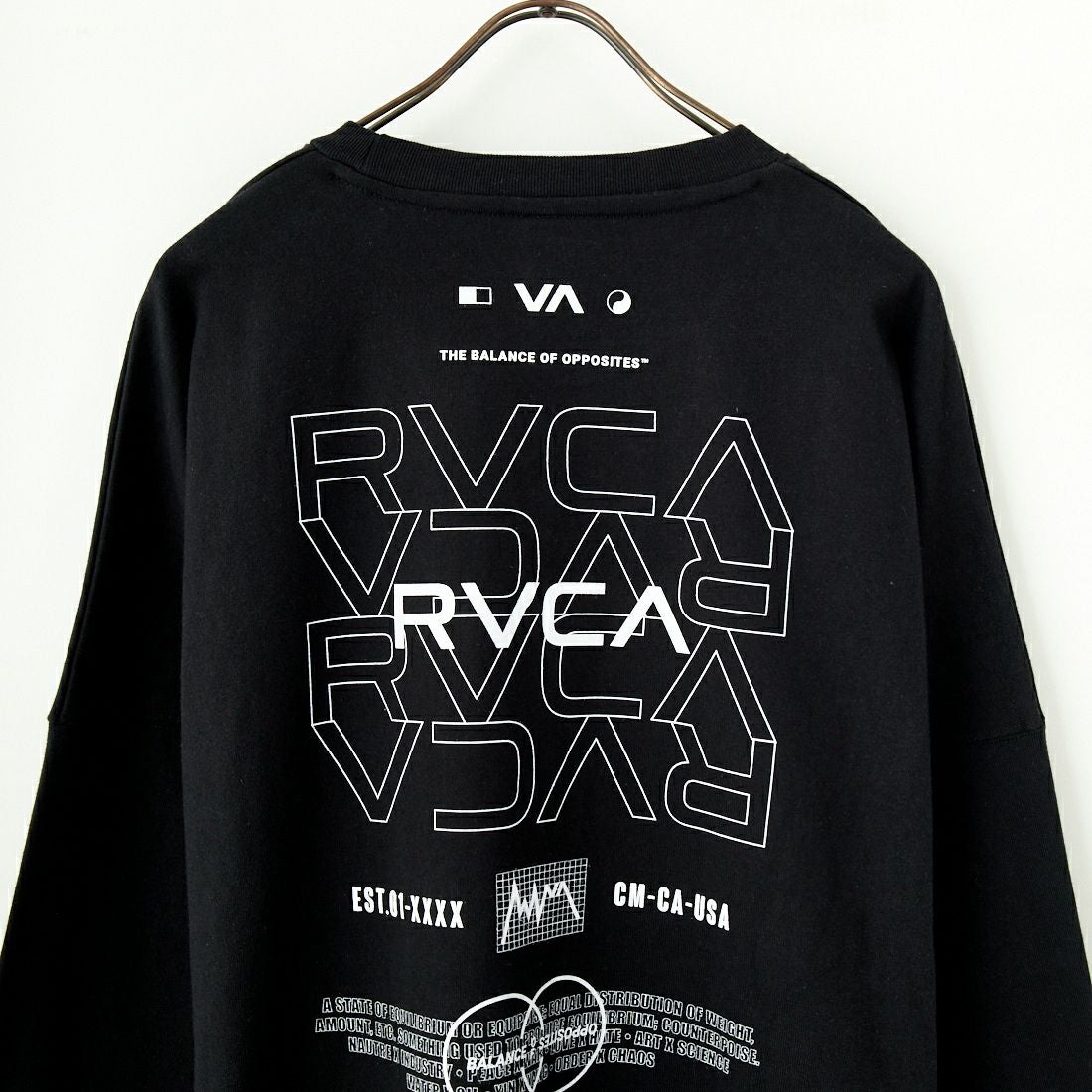 RVCA [ルーカ] RADIATE ロングスリーブTシャツ [BF041-151] BLK