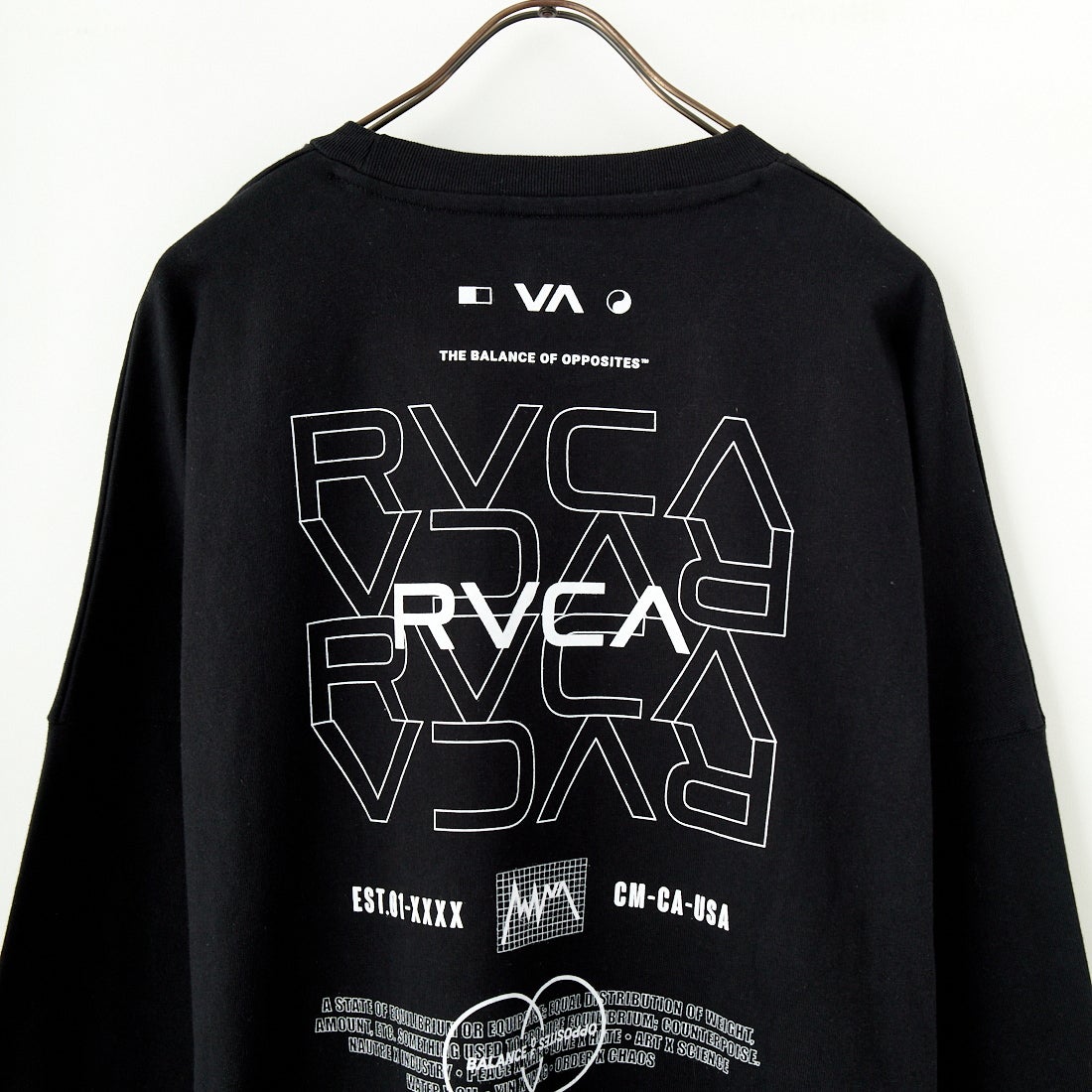 RVCA [ルーカ] RADIATE ロングスリーブTシャツ [BF041-151] BLK