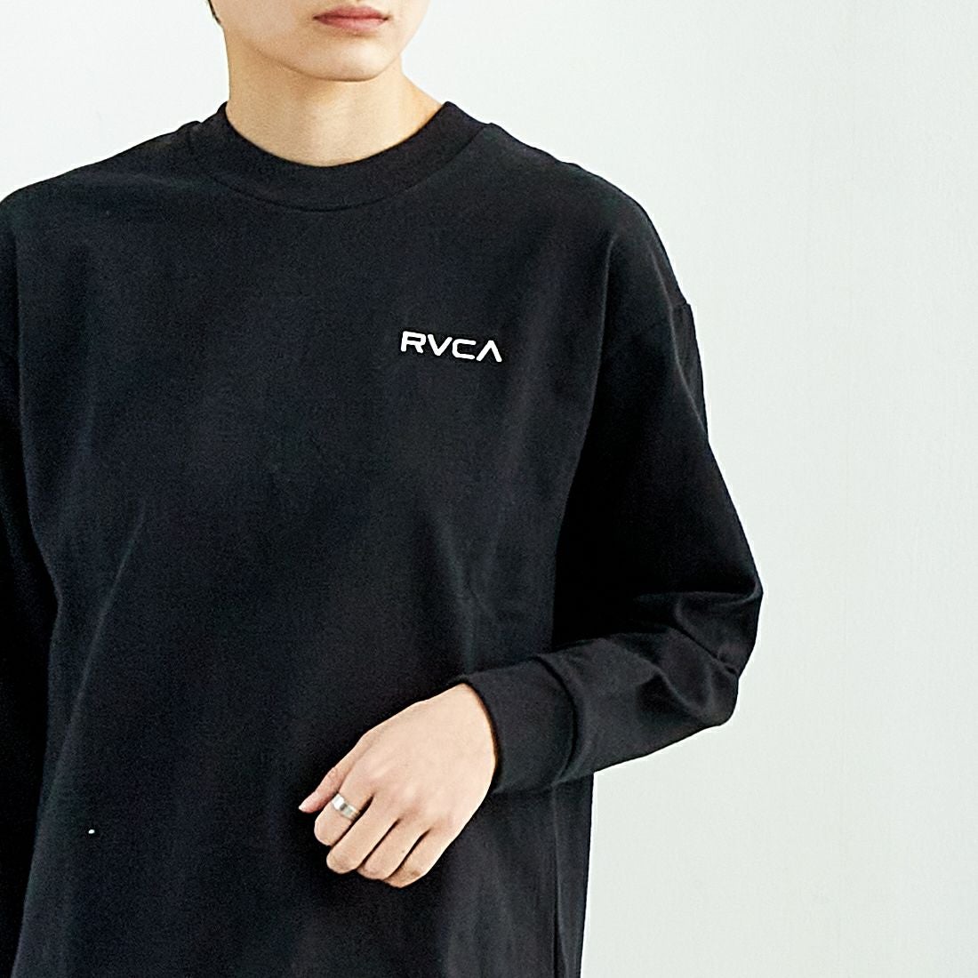 RVCA [ルーカ] バンダナ柄ボックスロゴTシャツ [BF043-051] BLK