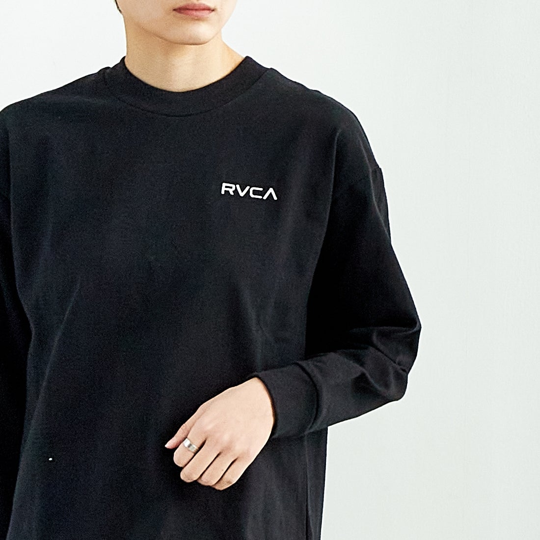 RVCA [ルーカ] バンダナ柄ボックスロゴTシャツ [BF043-051] BLK