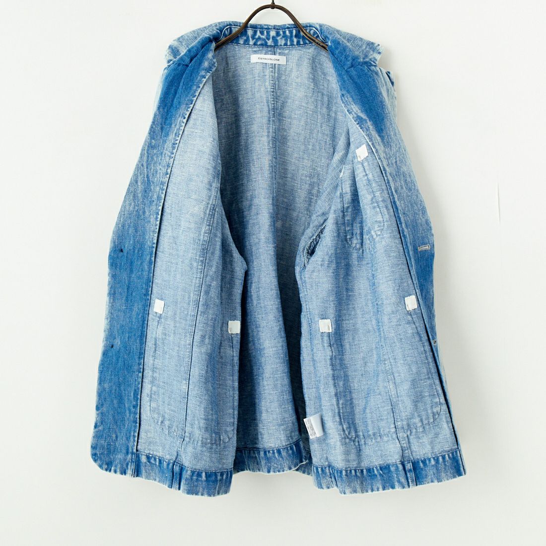 ESTROISLOSE [エストゥロワルーズ] 綿麻デニムジャケット [EB24406] 793 F.BLUE