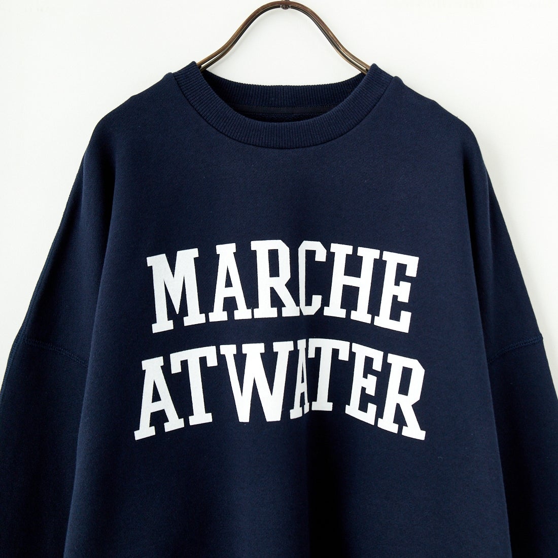 MICA&DEAL [マイカアンドディール] ワイドスリーブプリントスウェット [0125109018] D/NAVY