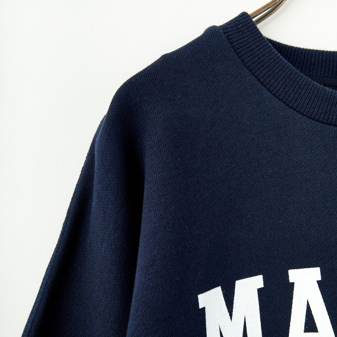MICA&DEAL [マイカアンドディール] ワイドスリーブプリントスウェット [0125109018] D/NAVY