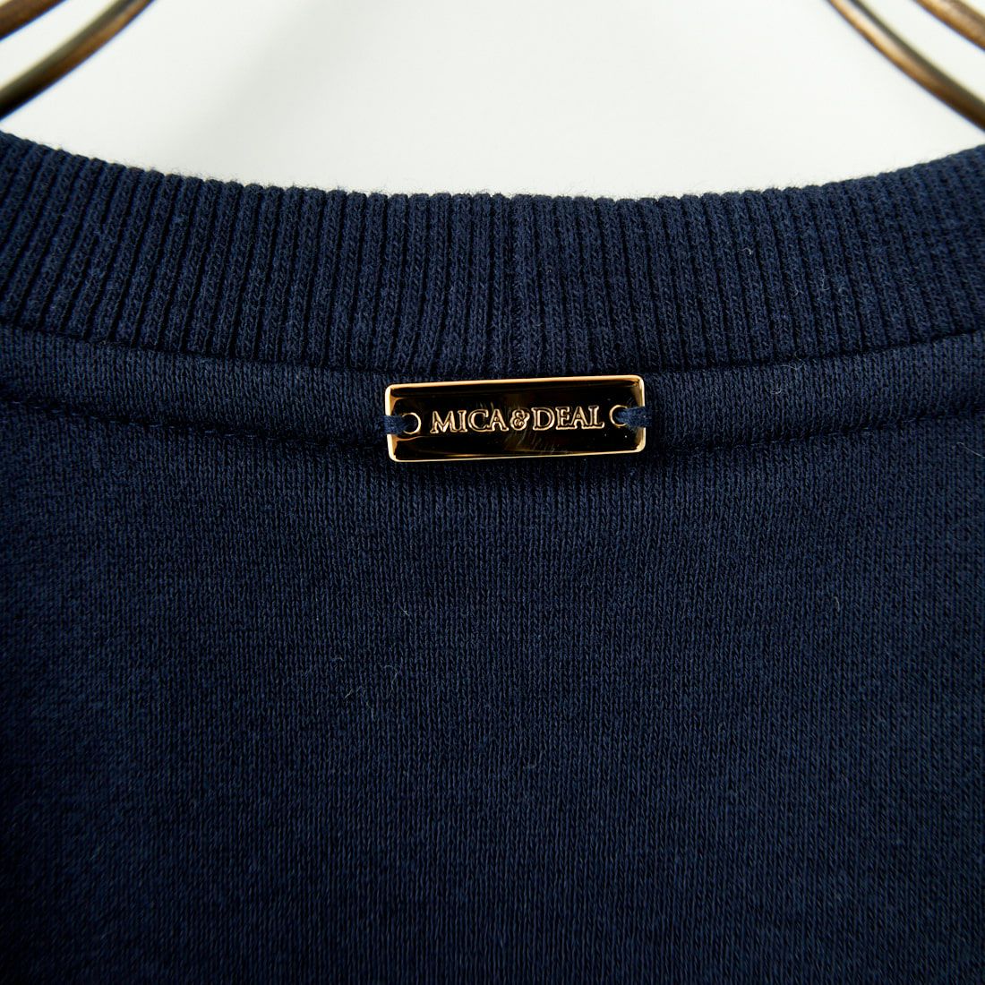 MICA&DEAL [マイカアンドディール] ワイドスリーブプリントスウェット [0125109018] D/NAVY
