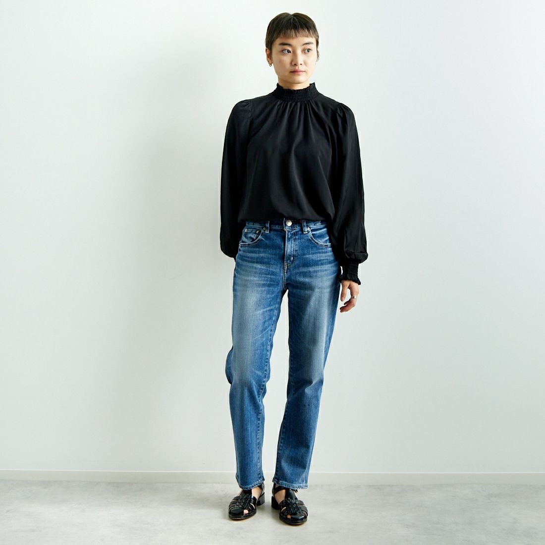 RED CARD TOKYO [レッドカード トーキョー] 35th Anniversary カジュアルテーパードパンツ [26W10001MDU] A-MD USED &&モデル身長：160cm 着用サイズ：24&&