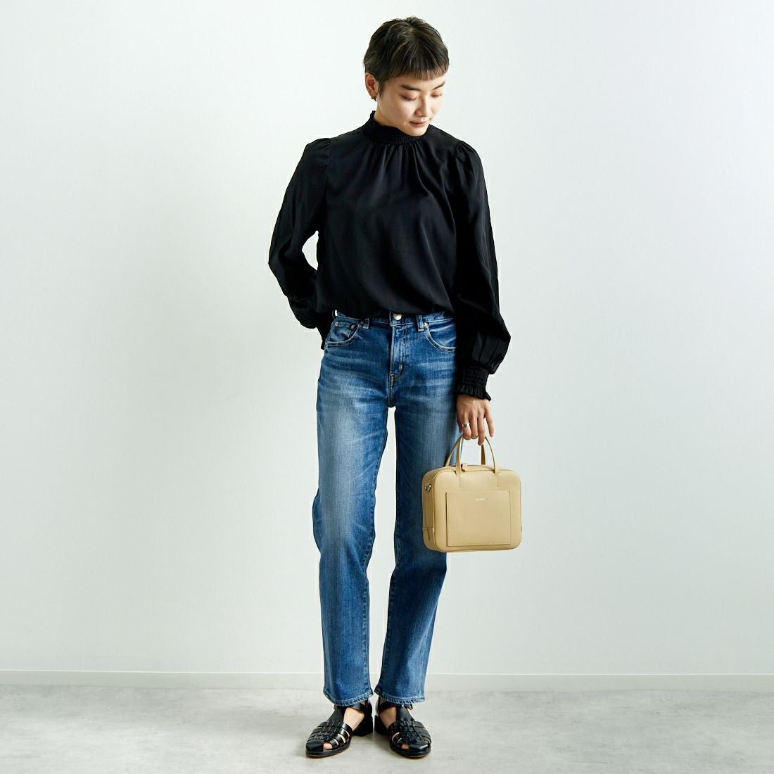 RED CARD TOKYO [レッドカード トーキョー] 35th Anniversary カジュアルテーパードパンツ [26W10001MDU] A-MD USED &&モデル身長：160cm 着用サイズ：24&&