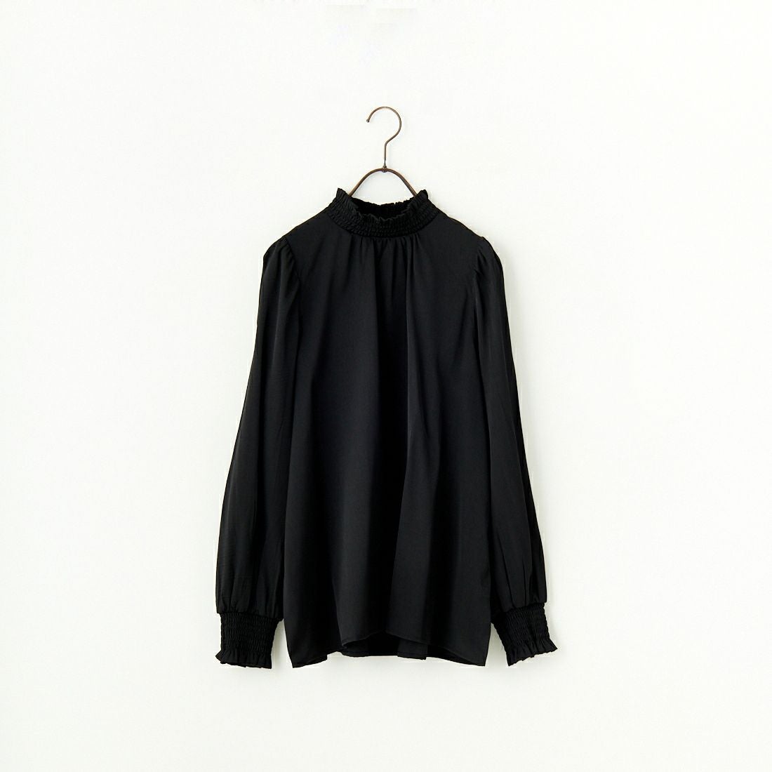 Jf Ready Made [ジェイエフレディメイド] シャーリングネック アソートブラウス [3010302] 801 ﾌﾞﾗｯｸ