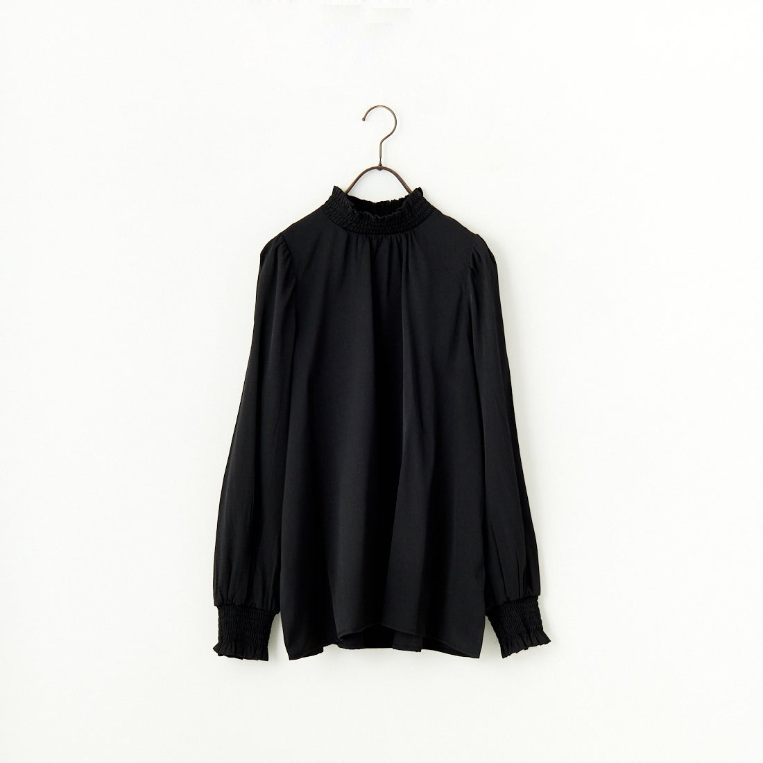 Jf Ready Made [ジェイエフレディメイド] シャーリングネック アソートブラウス [3010302] 801 ﾌﾞﾗｯｸ