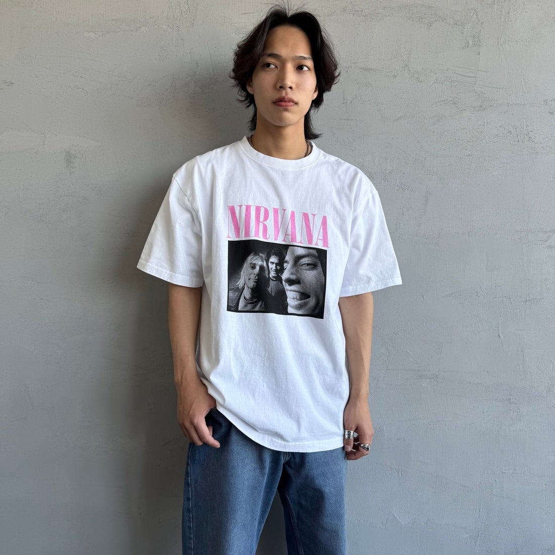 WHITE&&モデル身長：179cm 着用サイズ：XL&&