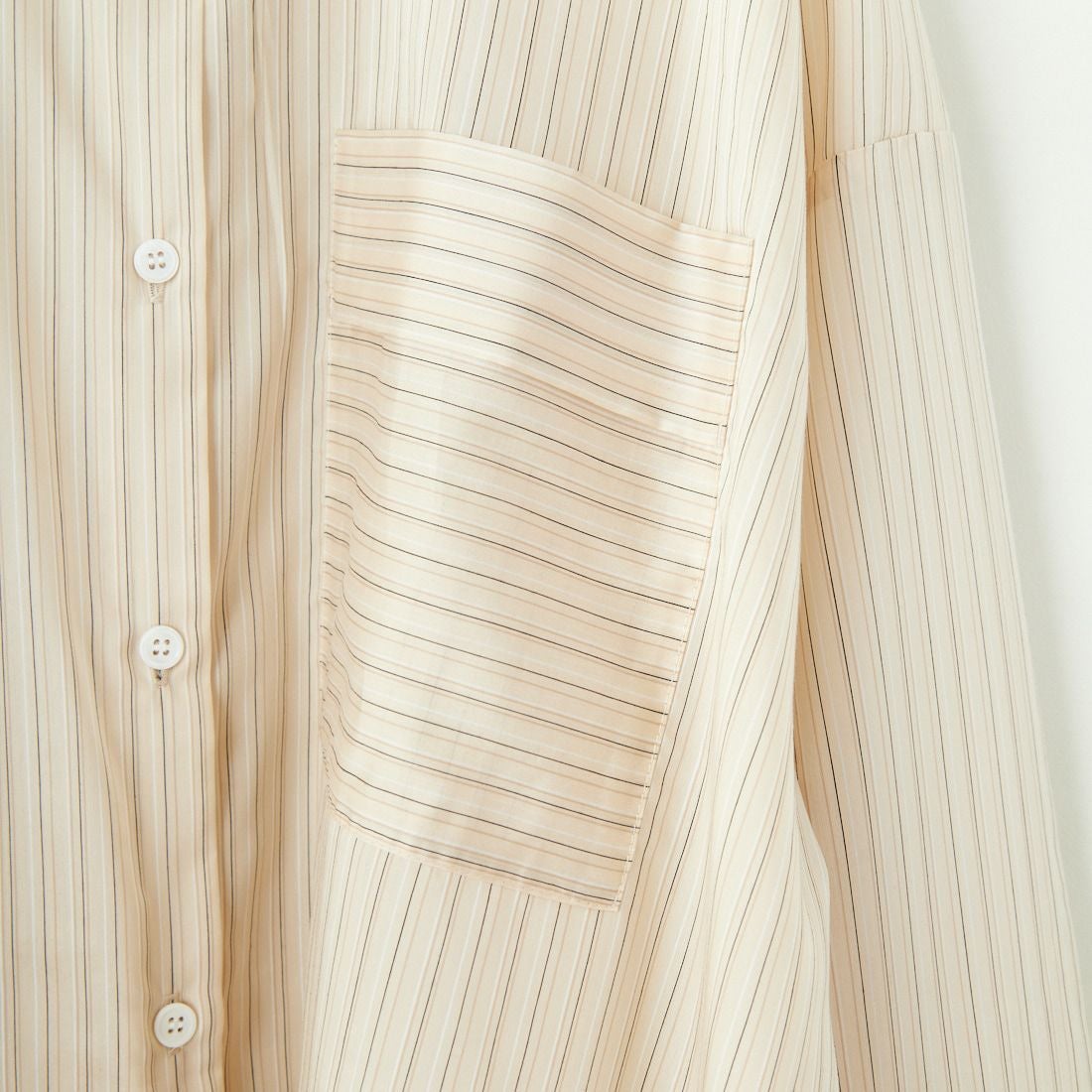 CHIGNON [シニヨン] マルチストライプオーバーシャツ [1246-470KK] BEIGE